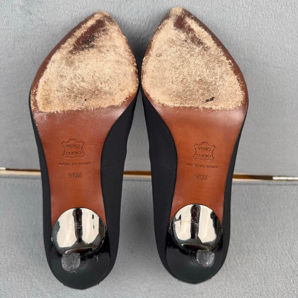 Donald J Pliner Treva Black Pump Platform Heels Vero Cuoio Women’s Size 9.5M US - Picture 7 of 9